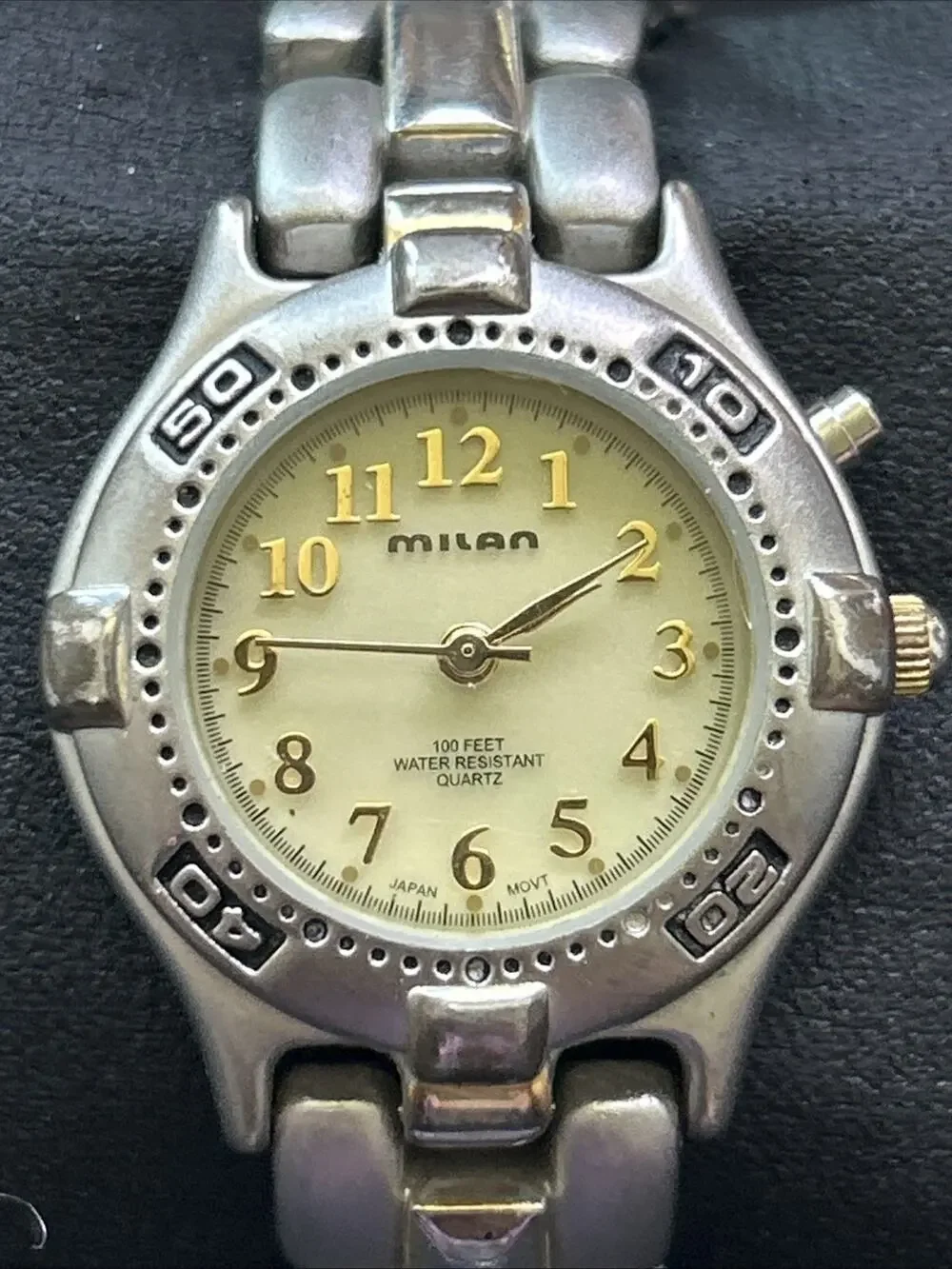 Milan Two Tone Light Up Women’s Quartz Watch